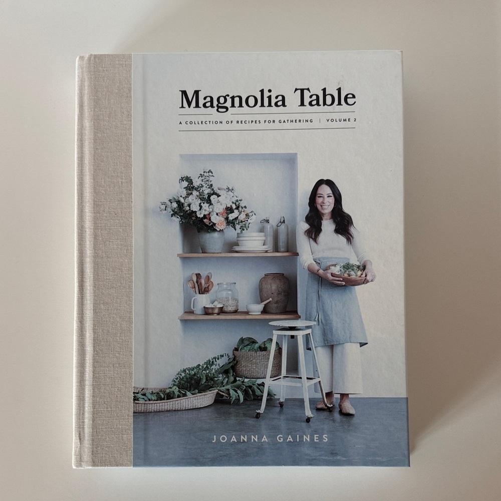 Magnolia Table Cookbook by - White and Gray